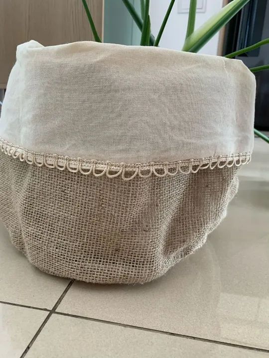2 Un Cachepot de Juta forrado em algodão - Foto 5