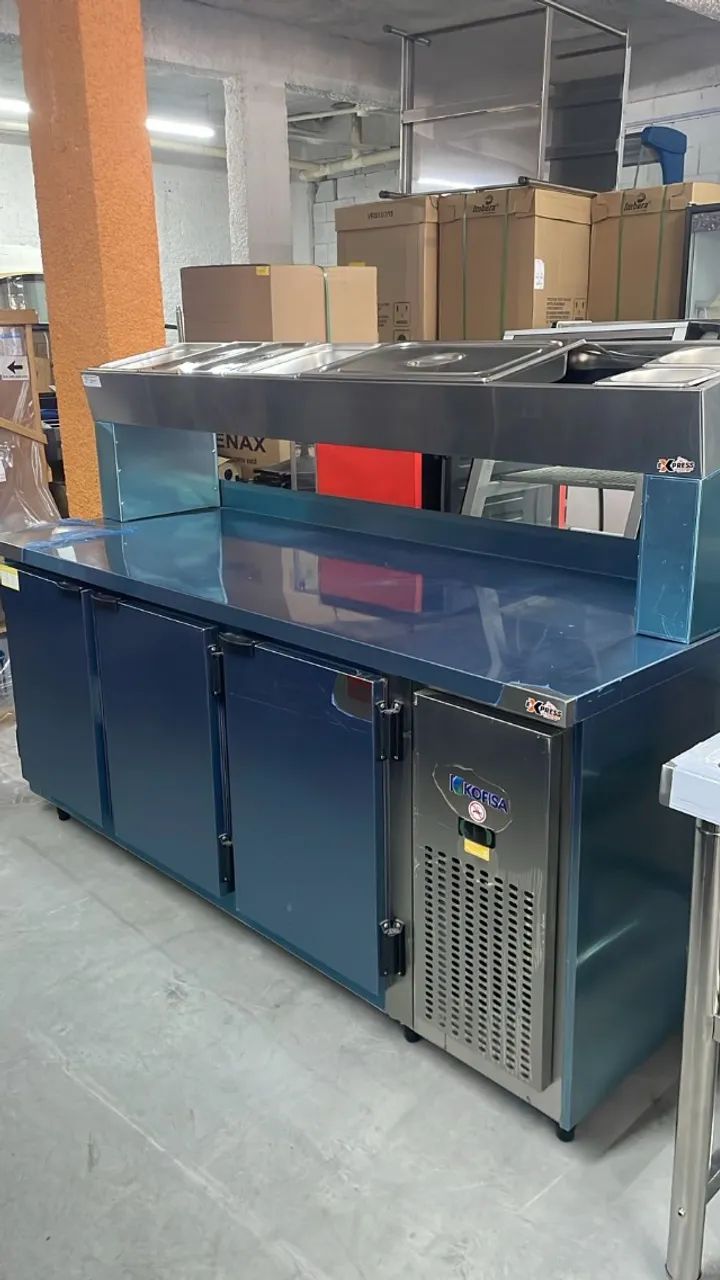 Condimentadora refrigerada inox 1,85m (Ester) - Foto 2