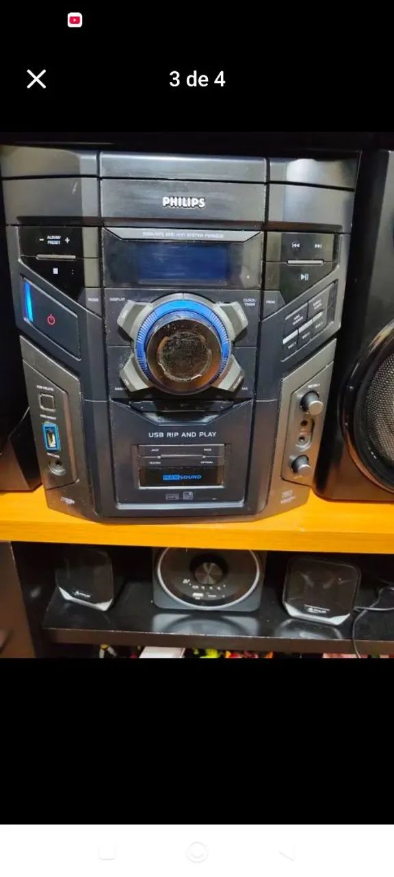 Mini system Philips 3 CDs e USB  - Foto 3