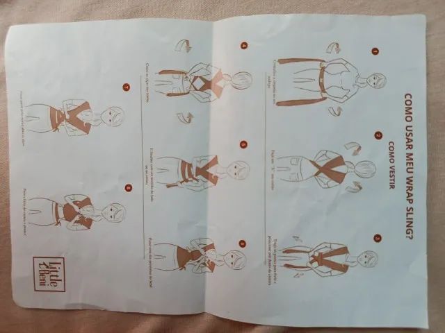 sling bege para bebê - Foto 2