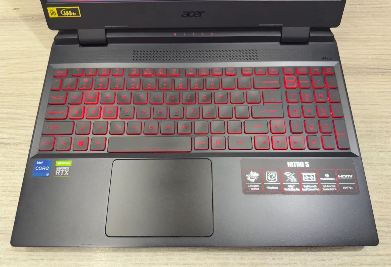 Notebook Gamer Acer Nitro - Core i5 + 16GB + RTX 3050 - Foto 4