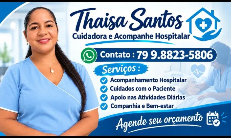 Cuidadora e acompanhate hospitalar 
