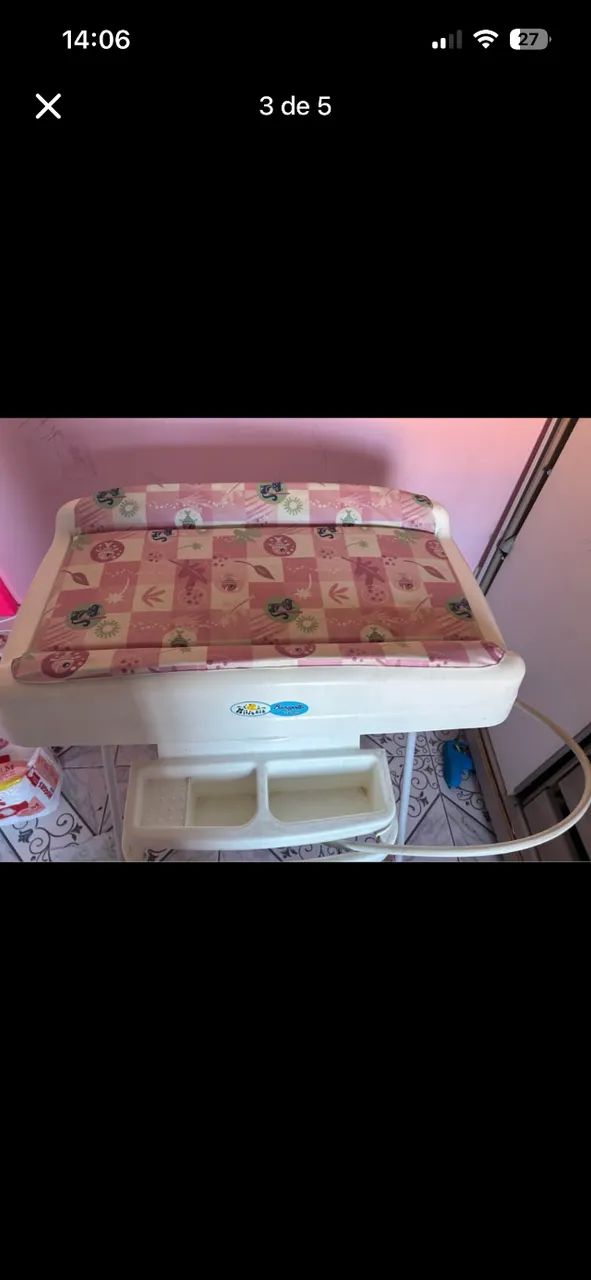 Banheira com trocador menina - Foto 3