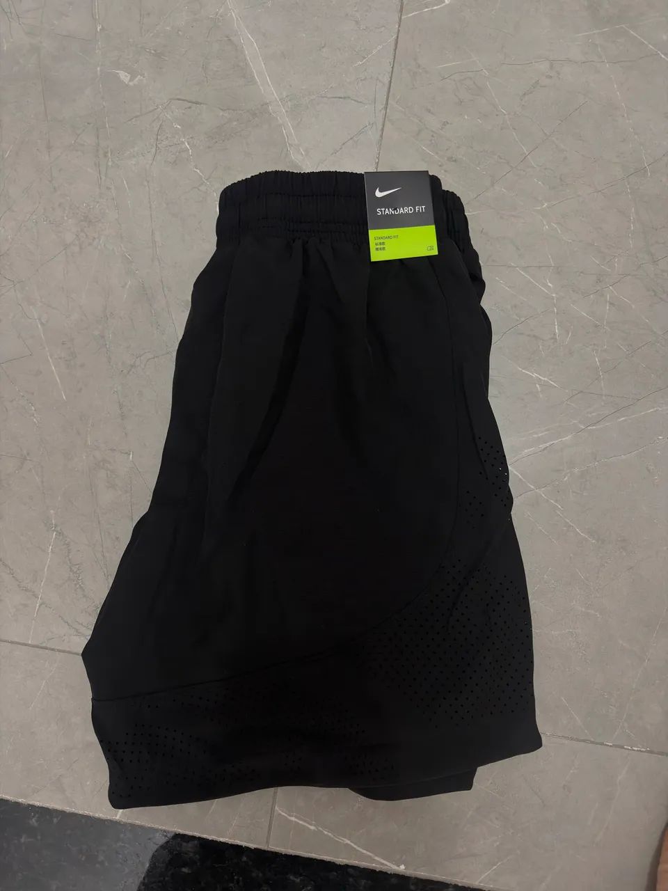Short de corrida Com cueca de compressão Nike Preto G - Foto 3