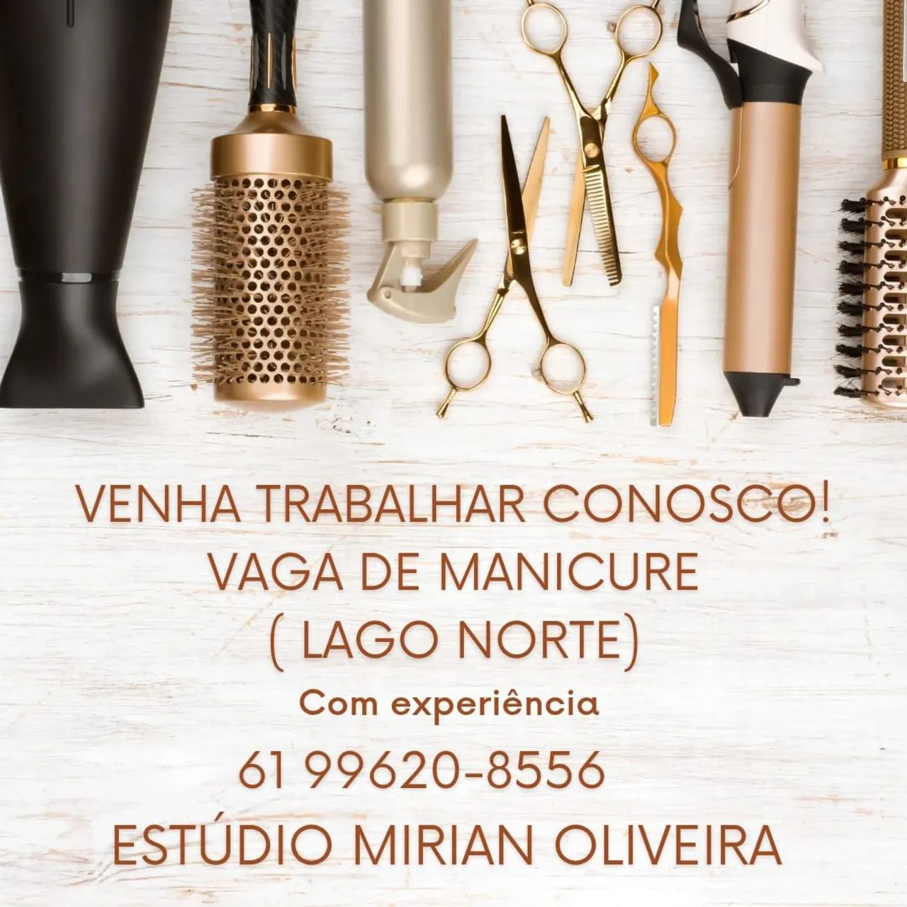 Vaga para manicure e pedicure