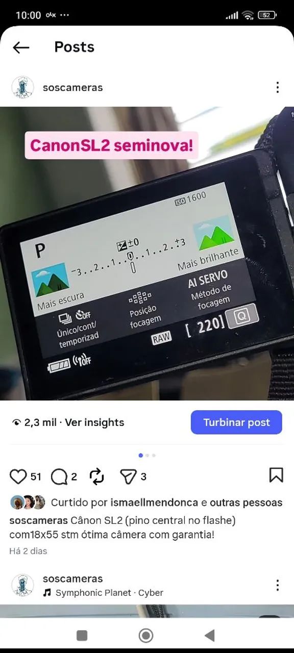Canon SL2 seminova! - Foto 3
