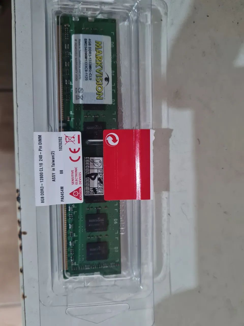 Memória DDR3 4GB Pc1333