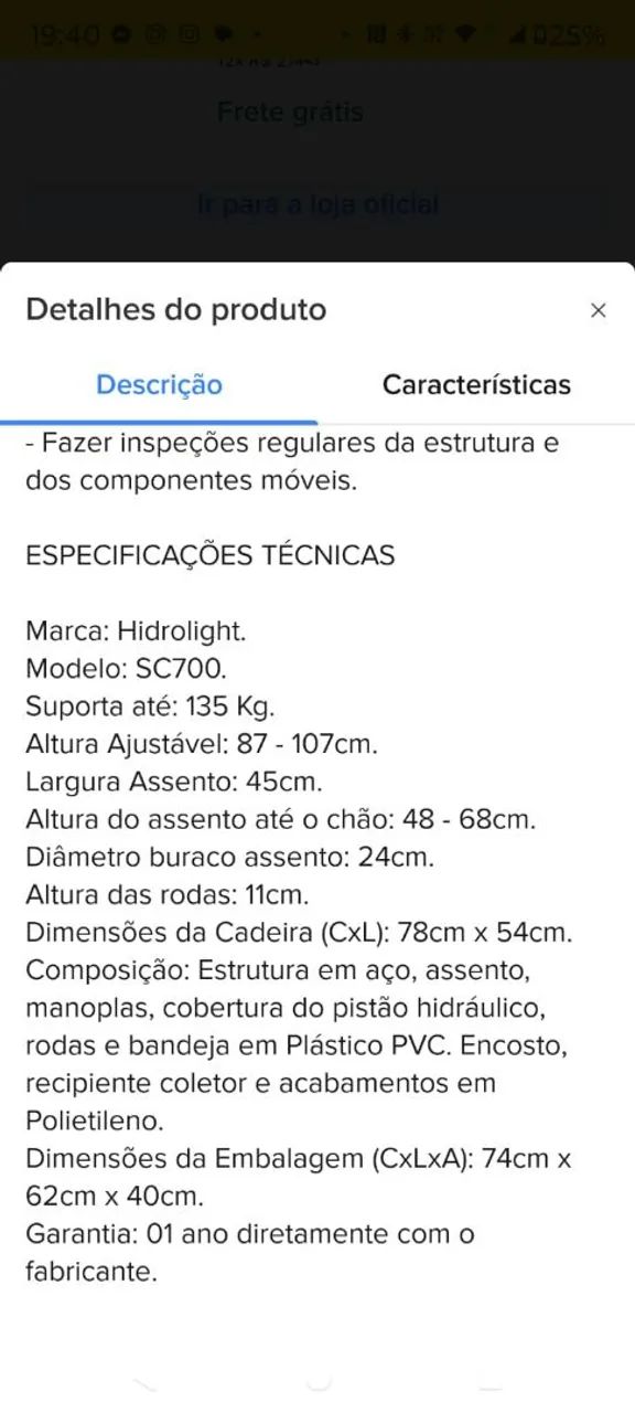 Cadeira de transferência - Foto 5