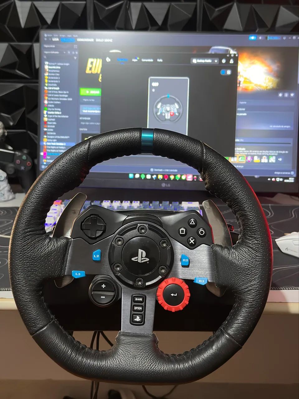 LOGITECH G29 EM PERFEITO ESTADO - Peças e Acessórios de Vídeo Game
