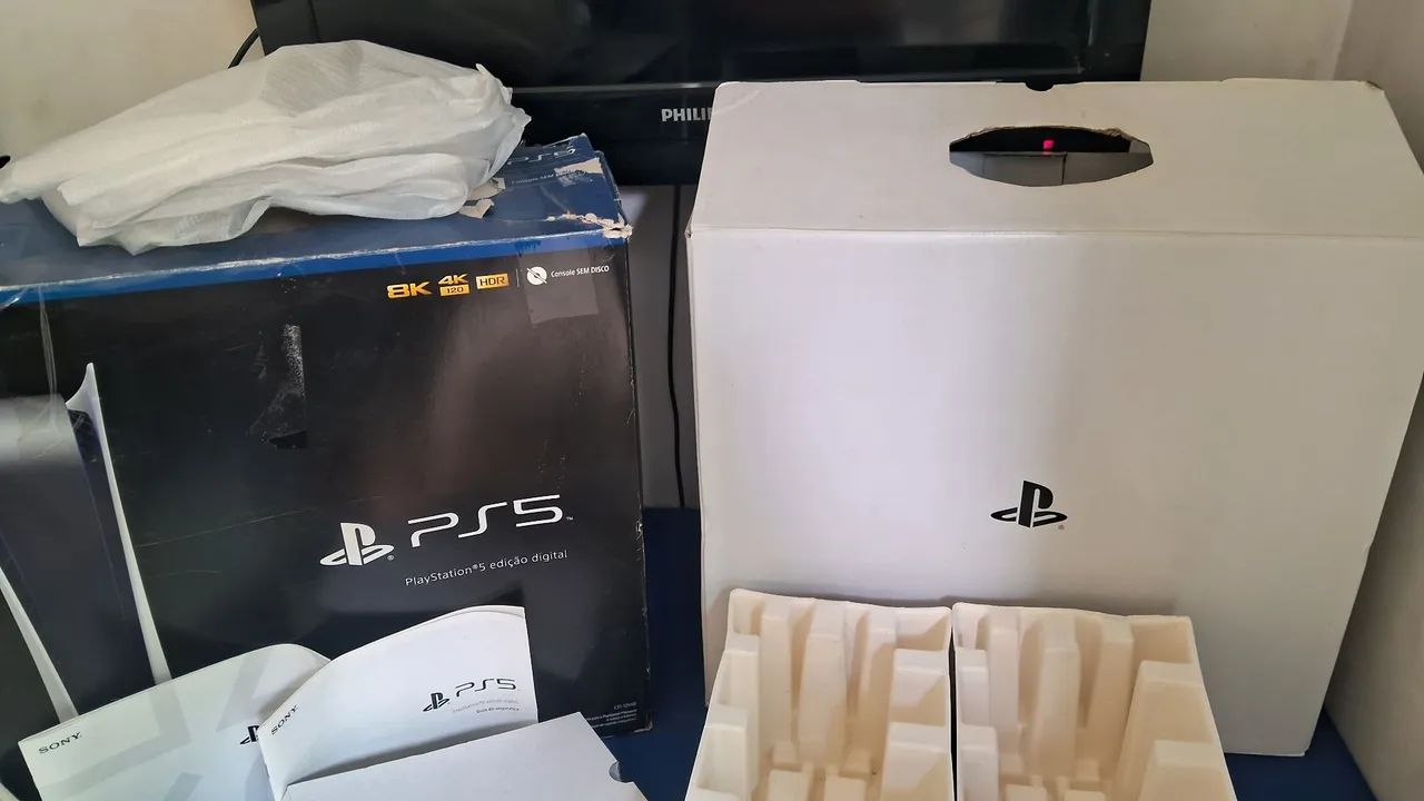 Caixa ps5 digital completa (apenas a caixa) - Foto 3