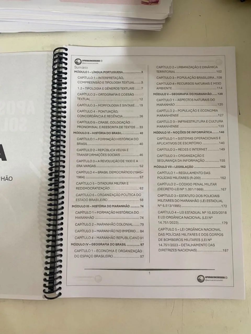 Apostila da PM-MA IMPRESSA - Foto 2