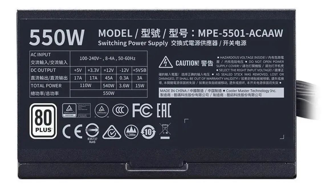 Fonte 550w Cooler Master - Foto 2