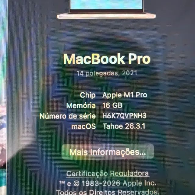 MACBOOK PRO 14 M1 PRO 16GB/1TB - COMO NOVO SPACE GRAY - Foto 3