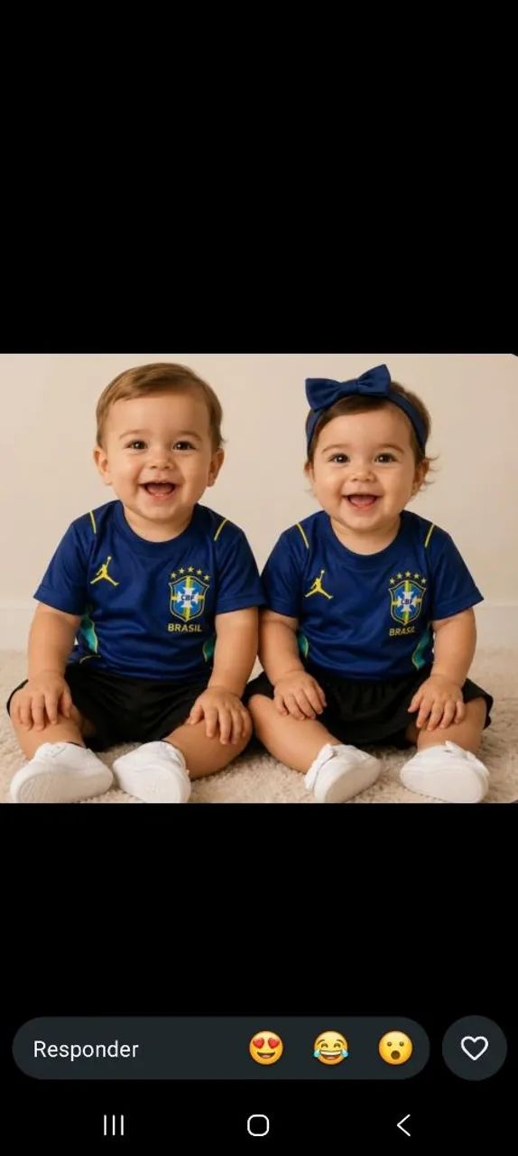 Camisa infantil Brasil 