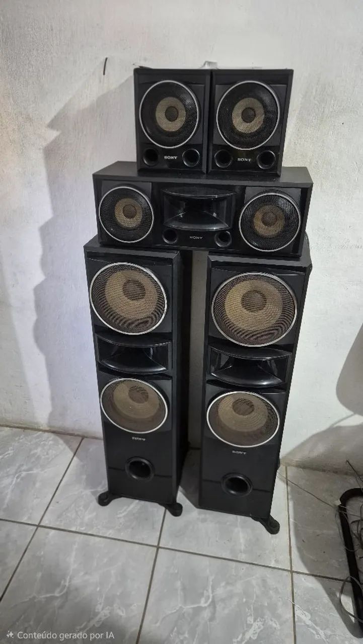 Caixas de som sony 