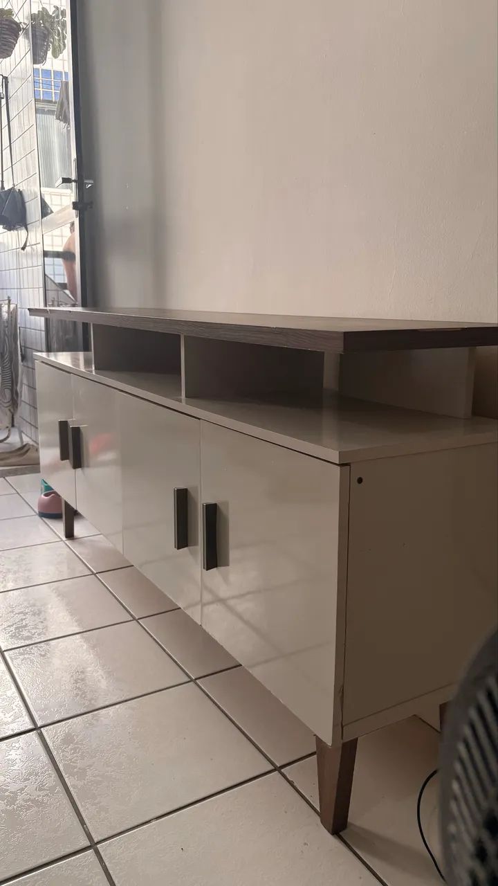 Rack para TV até 55 Polegadas 4 Portas Retrô Cajueiro Yescasa - Foto 2