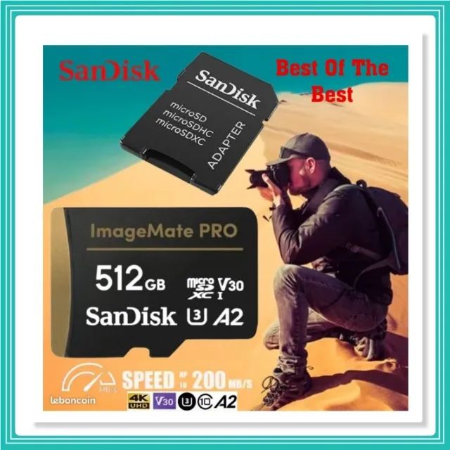SanDisk 512GB ImageMate Pro MicroSDXC UHS-1 - 200mbps