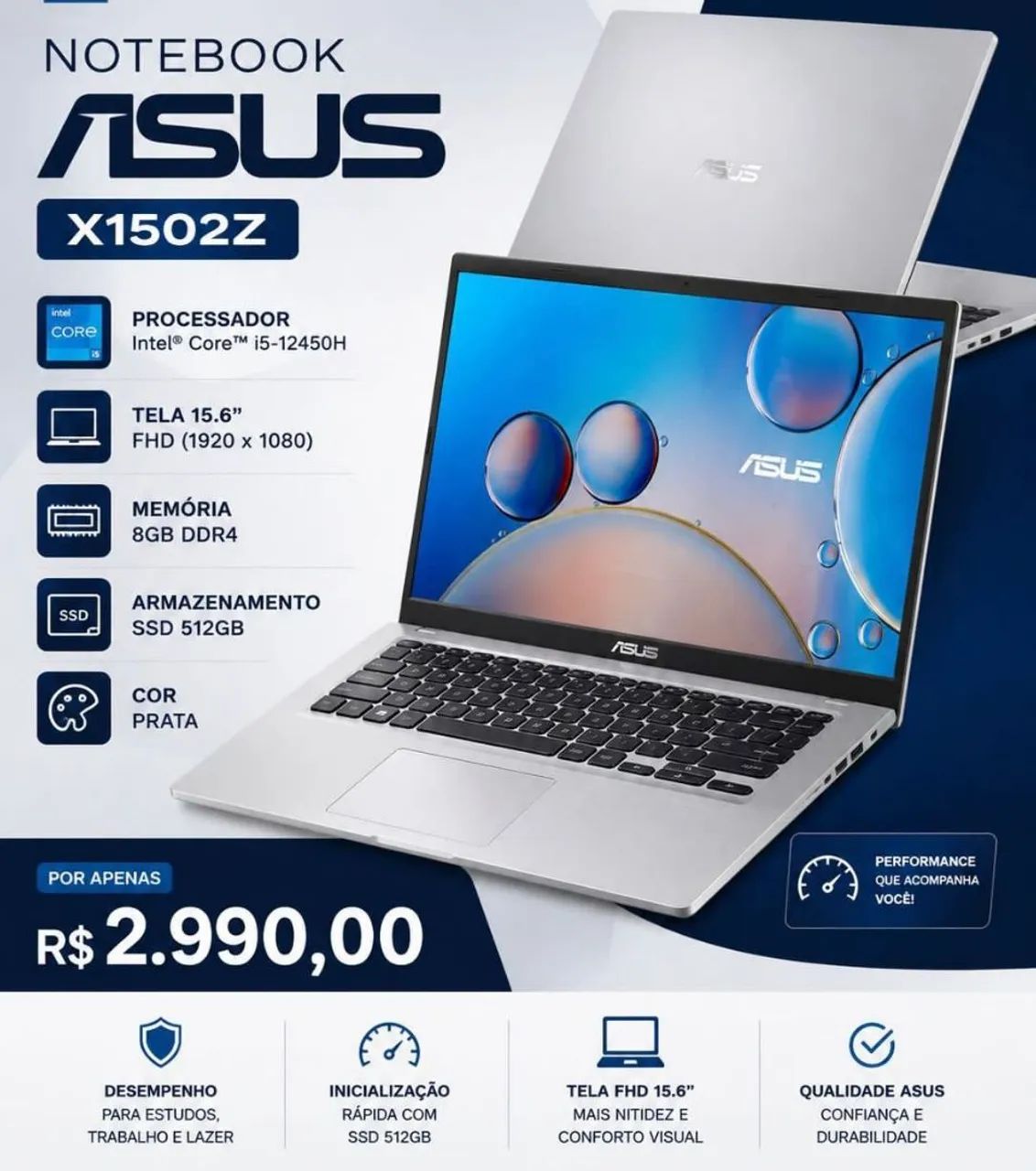 Notebook Asus X1502Z