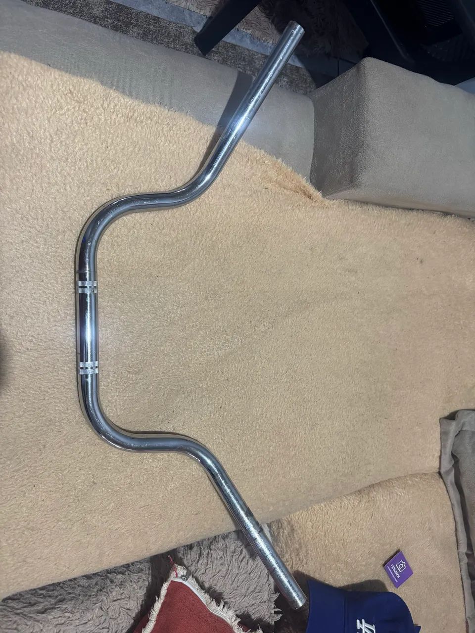 GUIDÃO CROMADO PARA MOTO - Foto 3