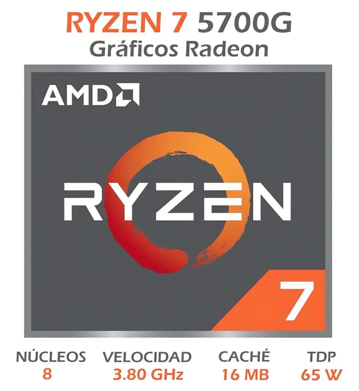 AMD Ryzen 7 5700G Promoçao - Foto 2