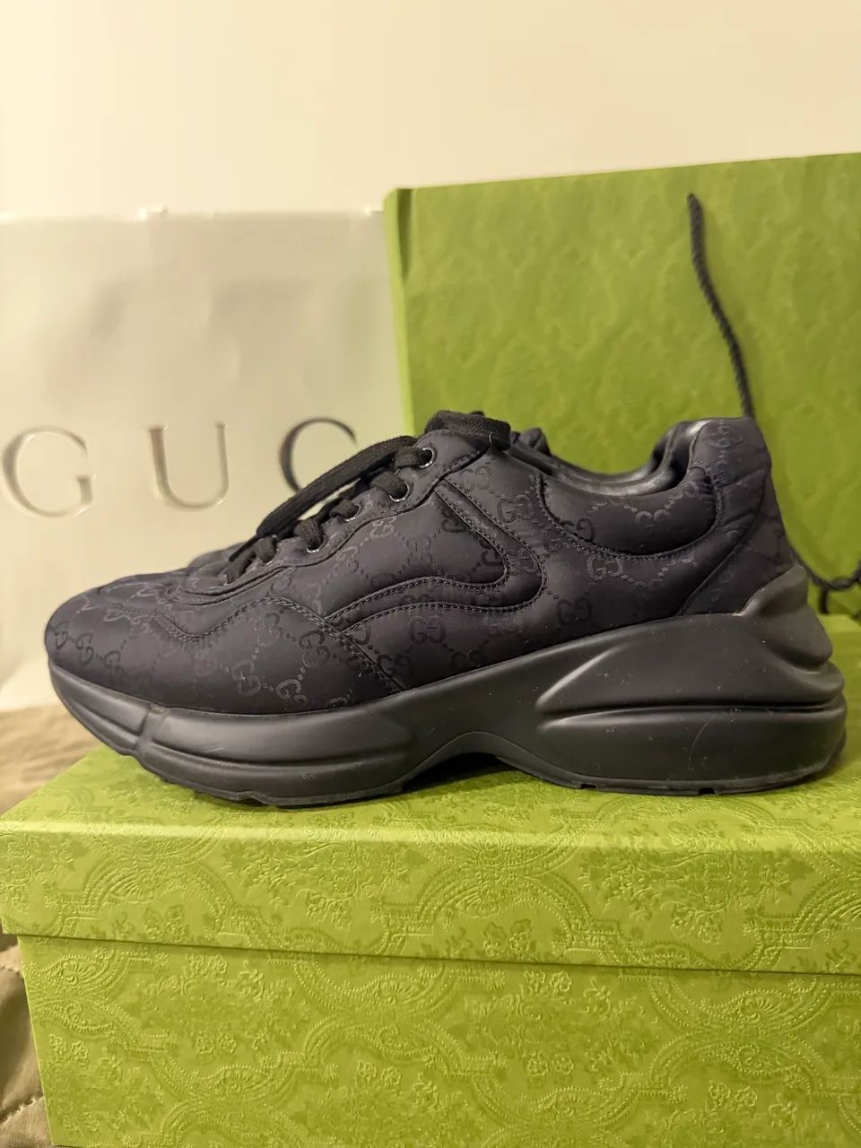 Sapato Gucci Rhyton Black - Foto 3
