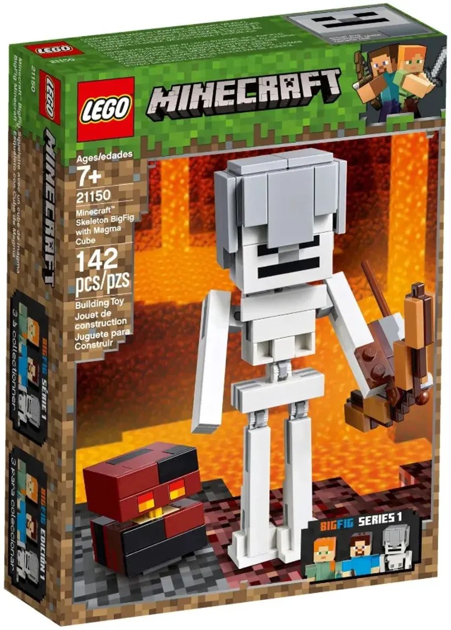 Lego Minecraft Skeleton Bigfig Com Magma Cube 21150