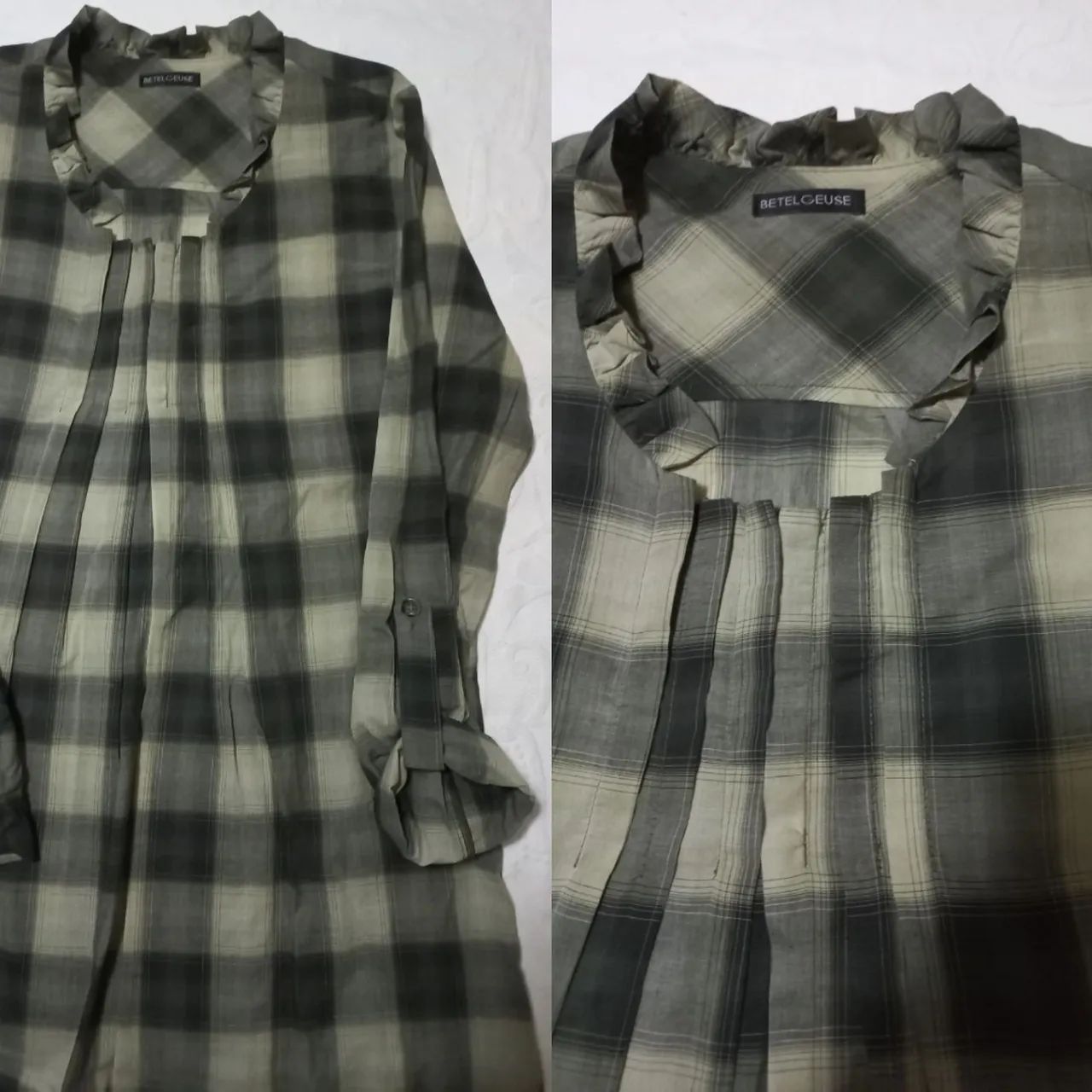 Blusa xadrez feminina