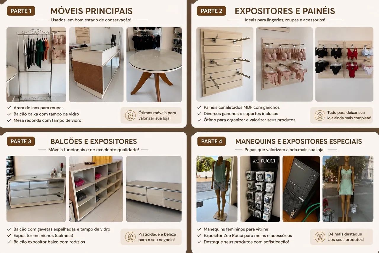 MÓVEIS E EXPOSITORES (vendemos as mercadorias também)  - Foto 3