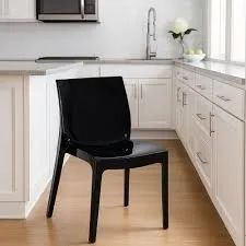 CADEIRA TRAMONTINA PLASTICA ALICE PRETA 53X80,50CM * - Foto 4