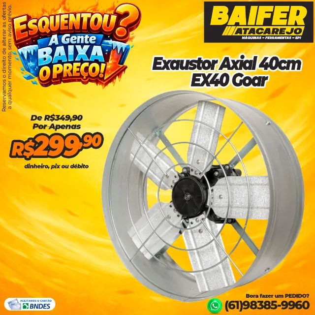 Exaustor Axial 40cm EX40 Goar