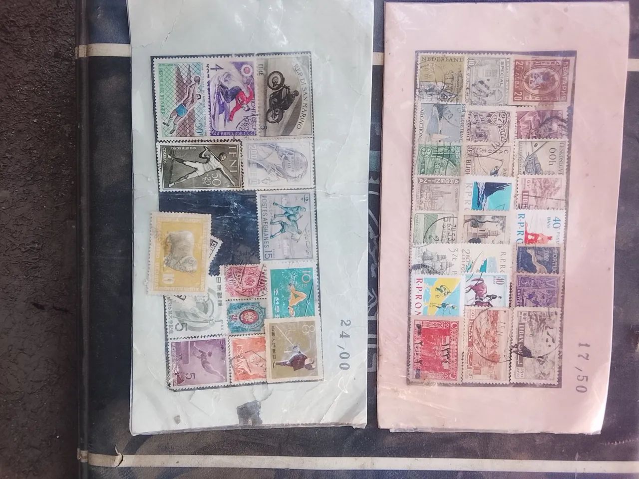 Carta de selos antigos