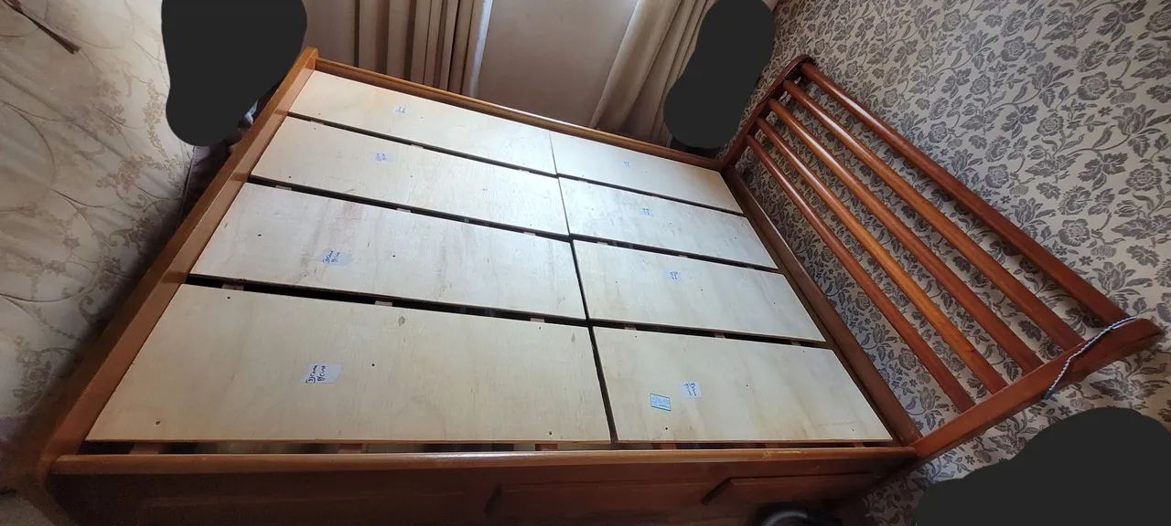 Cama Queen Madeira Maciça Com 6 Gavetas (Urgência) - Foto 3