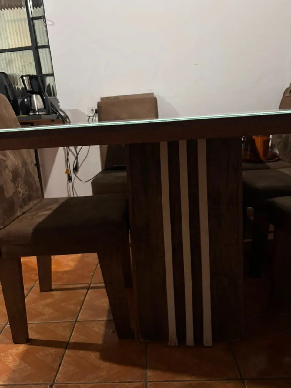 Mesa de Jantar Retangular com cadeiras - Foto 5
