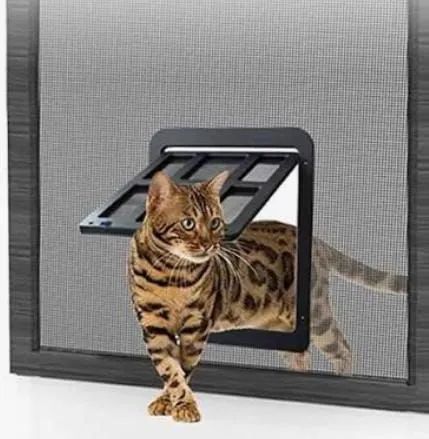 Porta mosquiteiro  com passagem para  sobre medidas pets - Foto 2