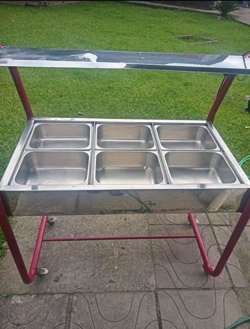 Buffet self service 6 cubas térmica inox - Foto 2