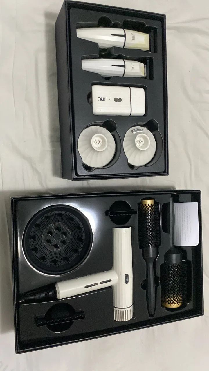 Kit ghost JRL com secador 22v + 2 tesouras RAI 6,5 polegadas R$2.000