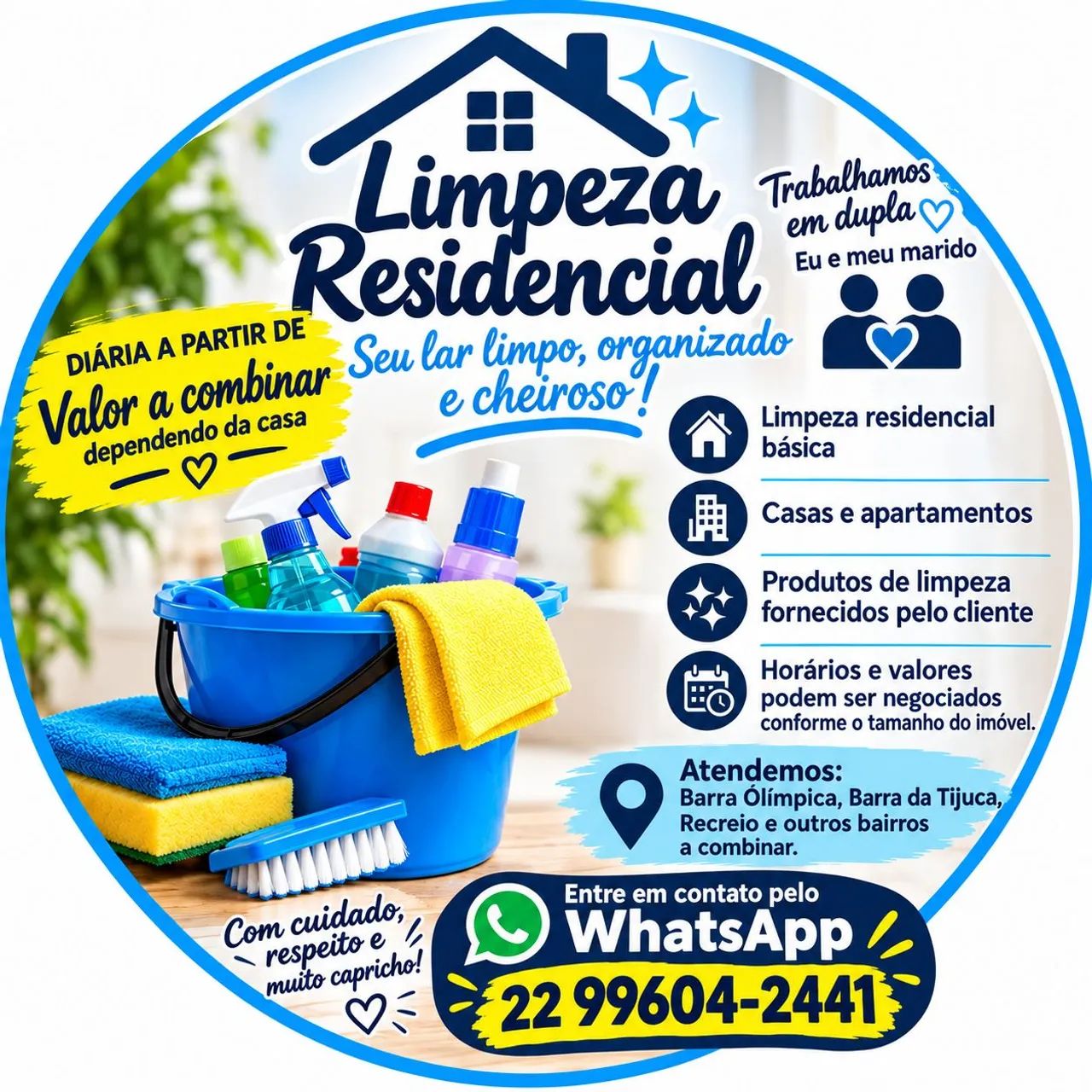 Limpeza Residencial em Dupla ? Eu e Minha Esposa!