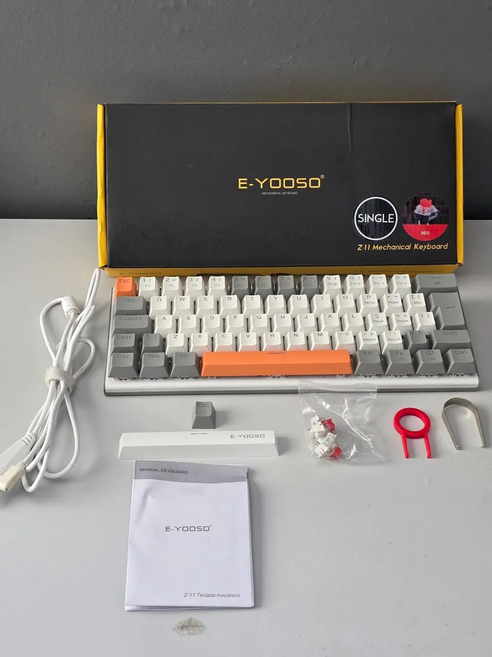 Gabinete Gamer, teclado mecânico e microfone - Foto 3
