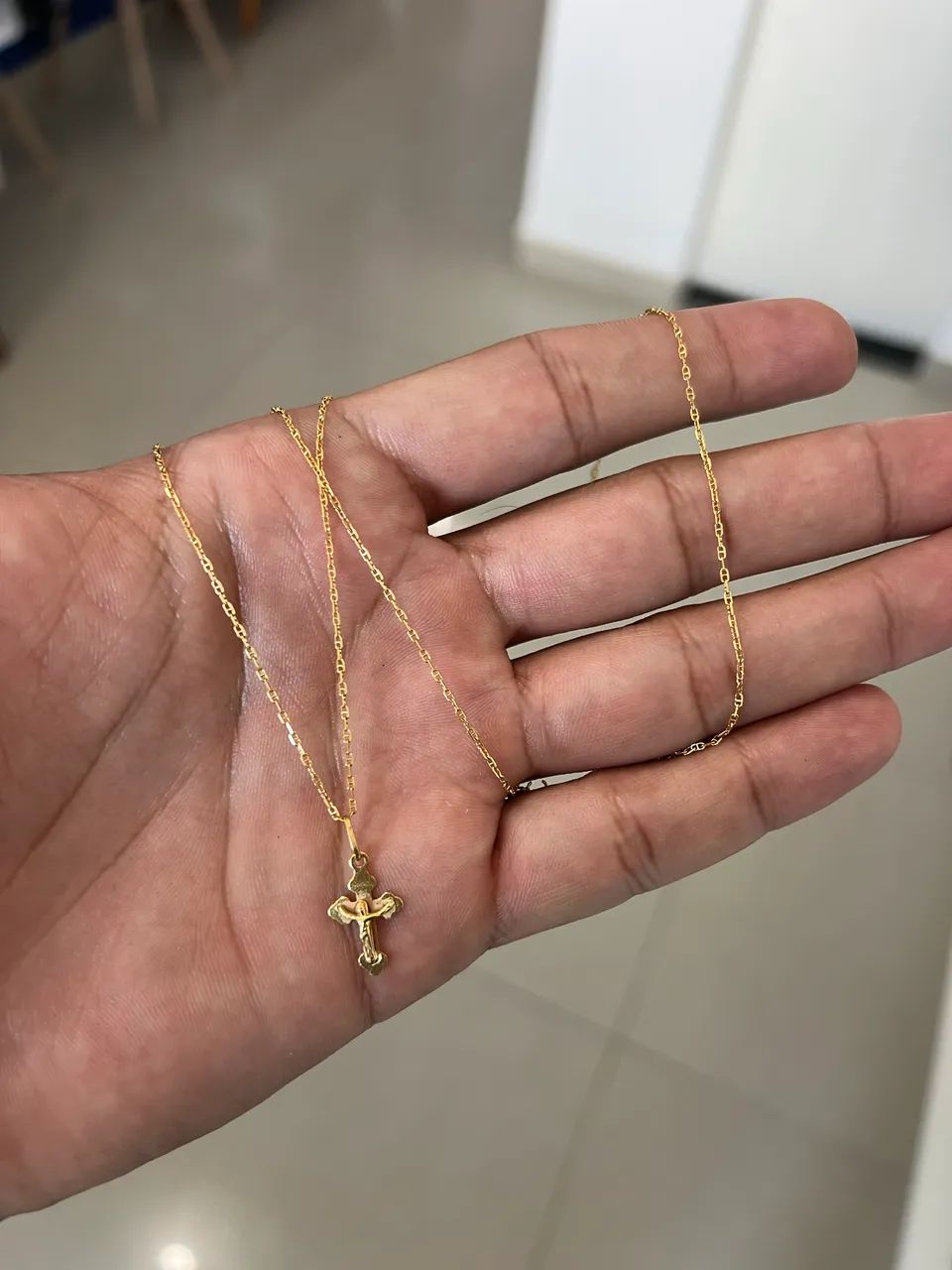 Corrente masculina em Ouro 18k 