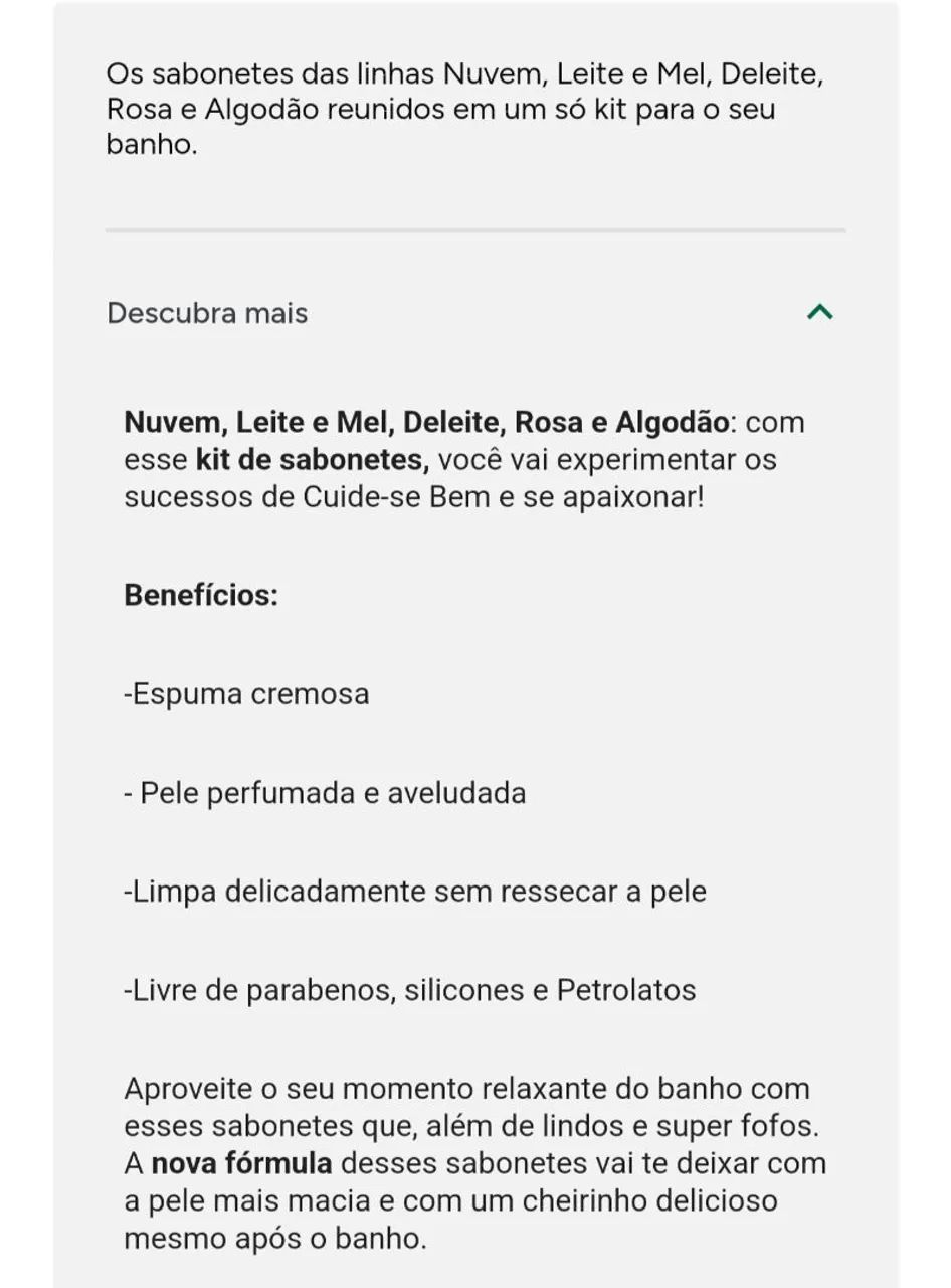 Sabonetes Sortidos Cuide-se Bem  - Foto 3