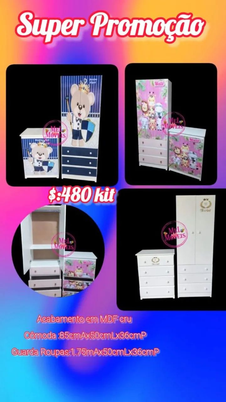 MEGA OFERTA KIT INFANTIL PERSONALIZADO 480$ PRONTA ENTREGA 