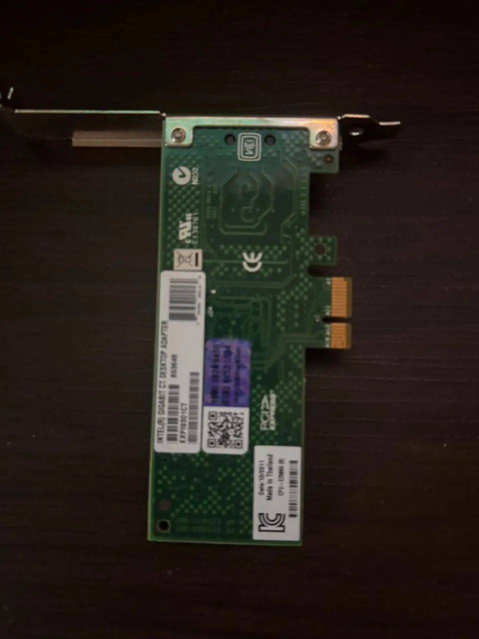 Placa de rede Intel Gigabit CT Desktop Adapter EXPI9301CT - Foto 2
