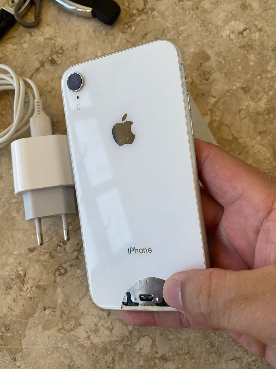 IPHONE XR 64GB BRANCO PÉROLA TUDO FUNCIONANDO  - Foto 2