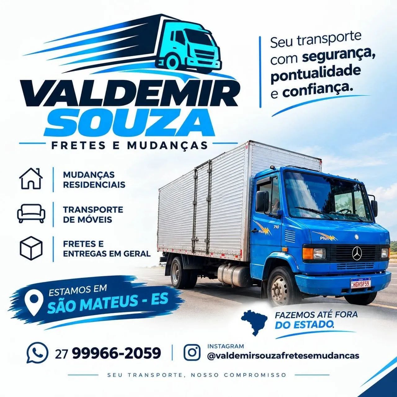 VALDEMIR SOUZA | FRETES E MUDANÇAS 