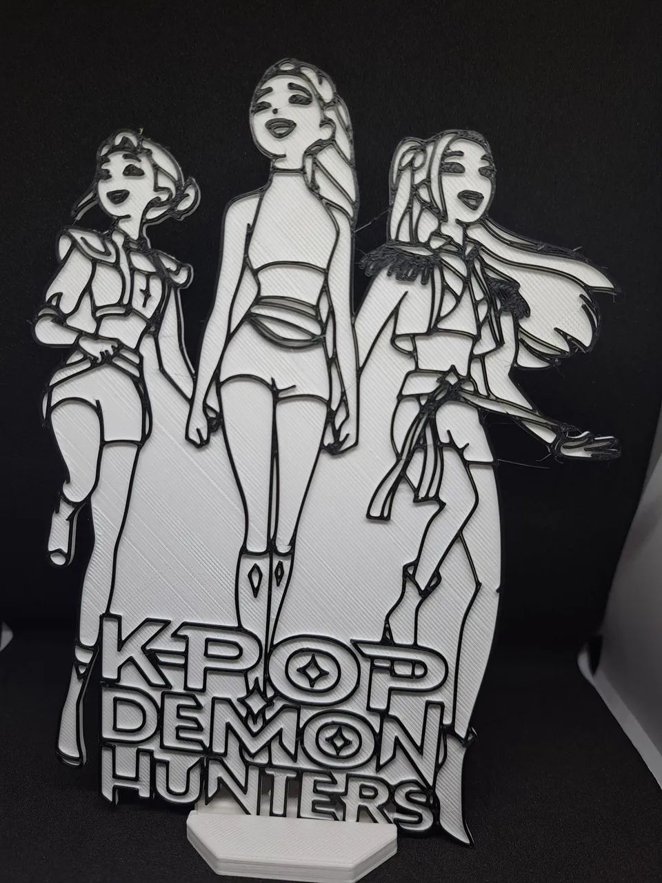 Placa K-pop para pintura- impressão 3D 