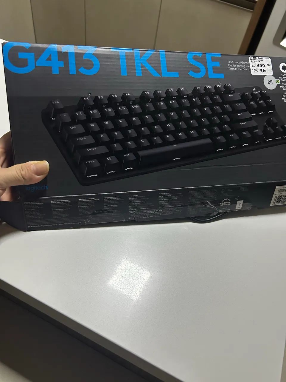 Teclado mecânico switch marrom - Foto 2