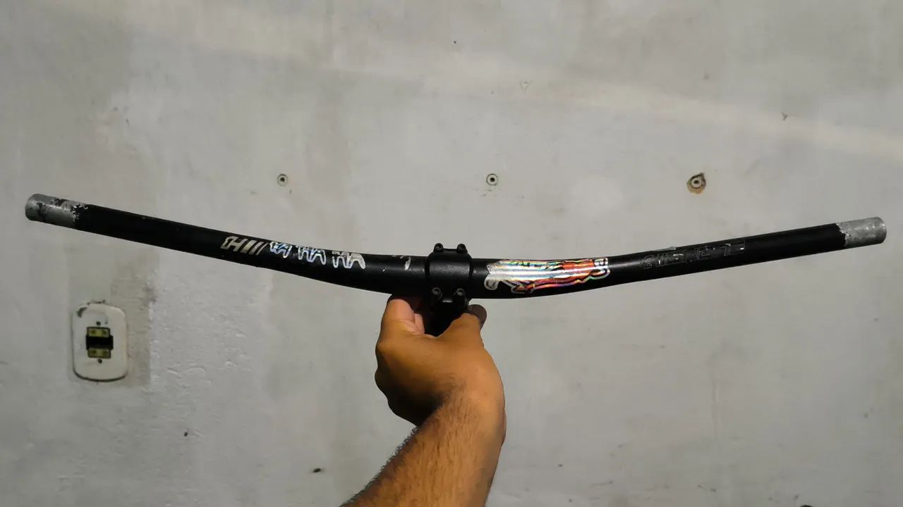 Guidão e mesa de bike de alumínio