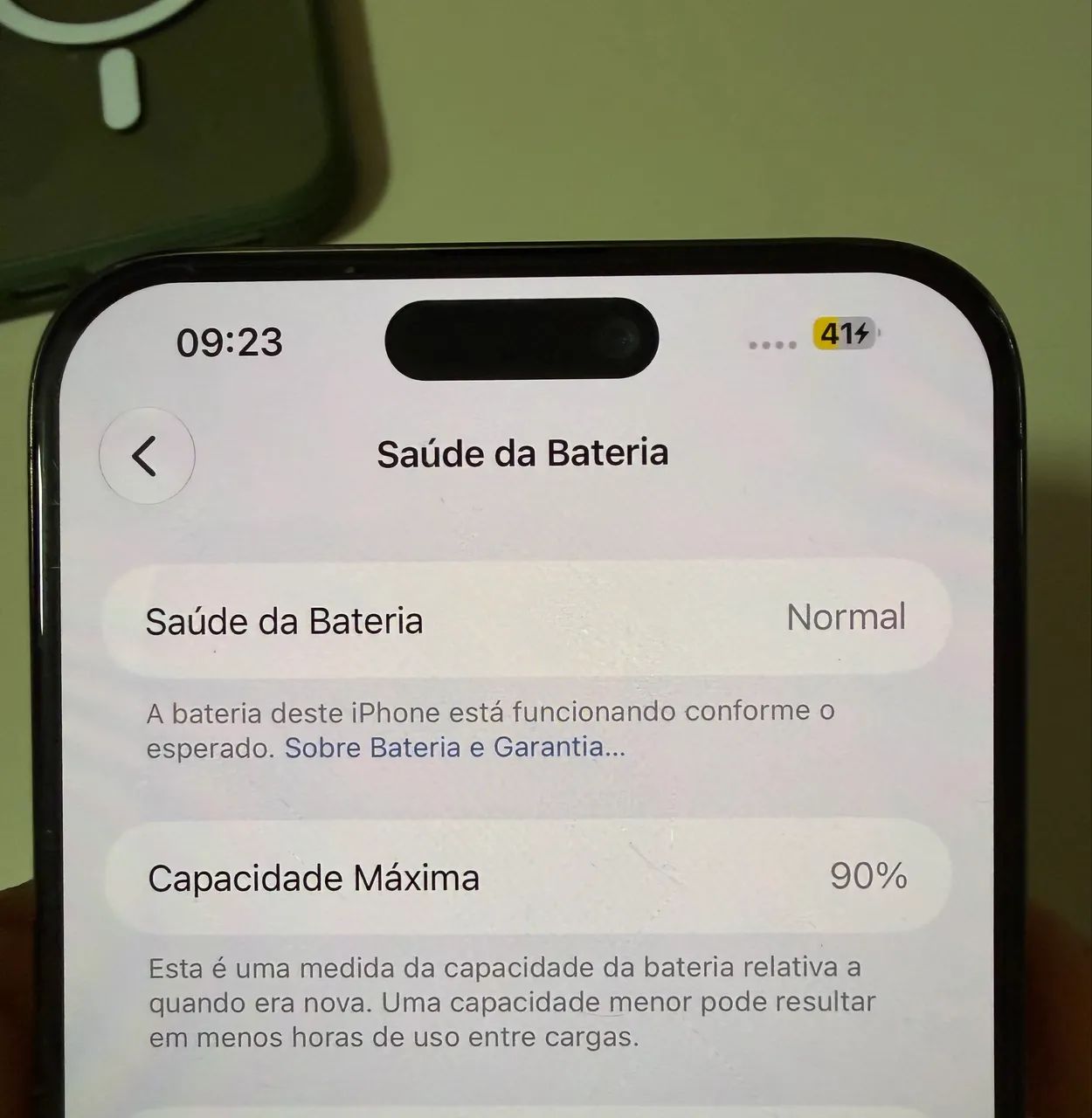 iPhone 15 Pro Max cinza  256G Bateria 90% - Foto 3