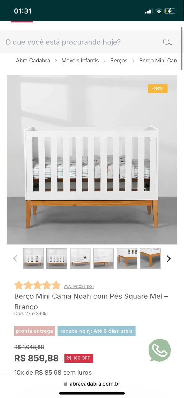 Berço vira cama Abracadabra  - Foto 3