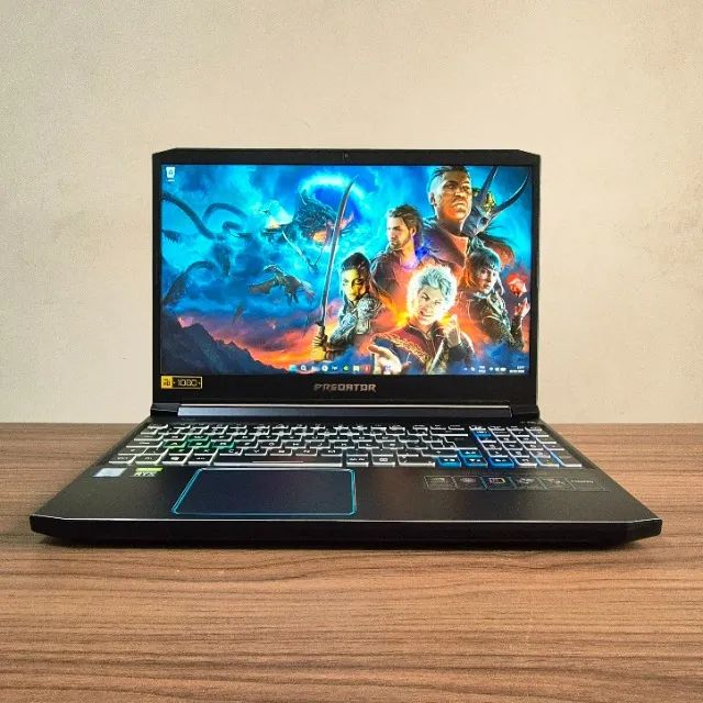 Notebook Gamer Acer: Predator (RTX 2060 + Core i7 + SSD NVMe) c/ Garantia !